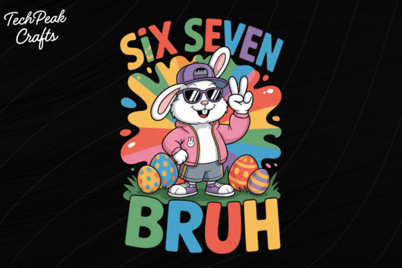 Download Six Seven Bruh Easter Bunny PNG - Png Collection