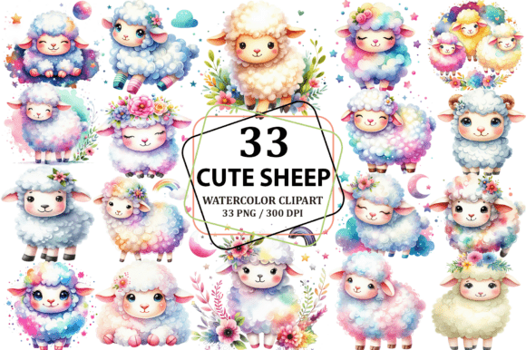 Download Cute Sheep Clipart Sublimation PNG - Png Collection