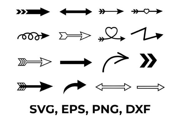 Download Arrows - Svg, Eps, Png, Dxf - Png Collection