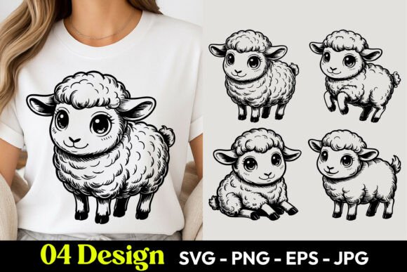 Download Cute Baby Sheep SVG PNG - Png Collection