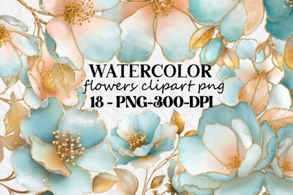 Download Watercolor Flowers Clipart Png Bundle - Png Collection
