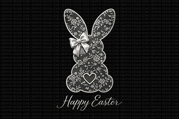 Download Lace Easter Bunny PNG - Png Collection