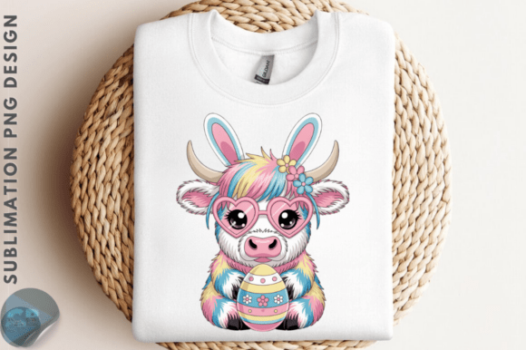 Download Latch Hook Yarn Easter Highland Cow PNG - Png Collection