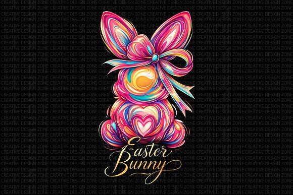 Download Colorful Easter Bunny PNG - Png Collection