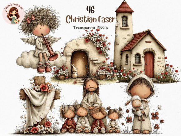 Download Christian Easter Clipart PNG Bundle - Png Collection