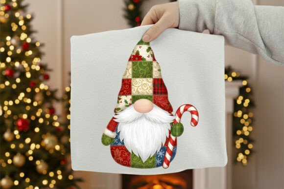 Download Christmas Gnome Patchwork Clipart PNG - Png Collection