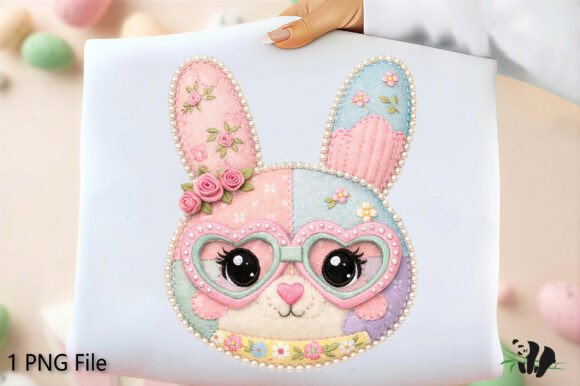Download Floral Bunny Patchwork PNG - Png Collection