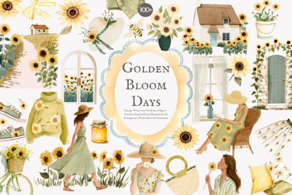 Download Sunflower Fashion Cottagecore Decor Png - Png Collection