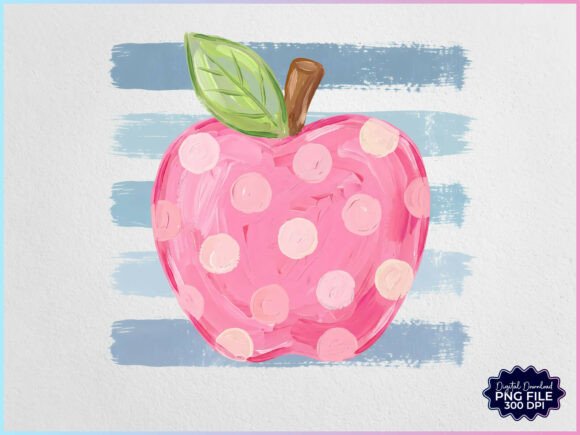 Download Preppy Textured Back to School Apple PNG - Png Collection