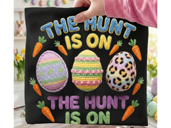 Download The Hunt is on Easter Eggs Tshirt Png - Png Collection