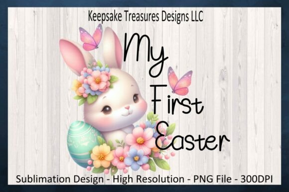 Download My First Easter, Pastel Spring Bunny Png - Png Collection