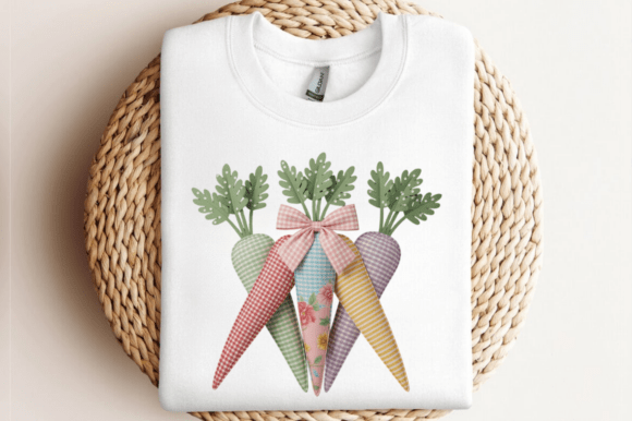 Download Patchwork Floral Easter Carrot PNG - Png Collection