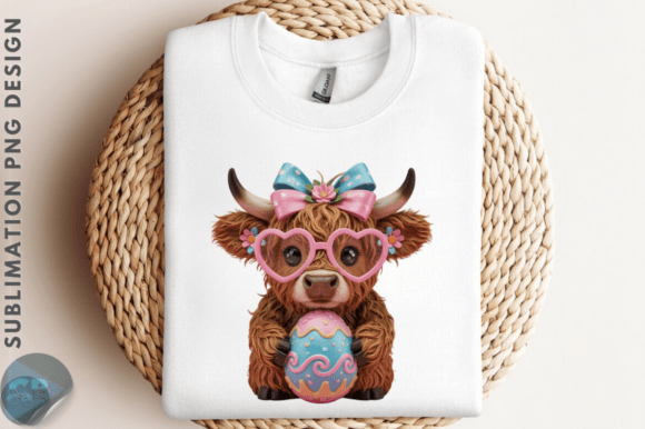 Download Brushstroke Easter Highland Cow PNG - Png Collection