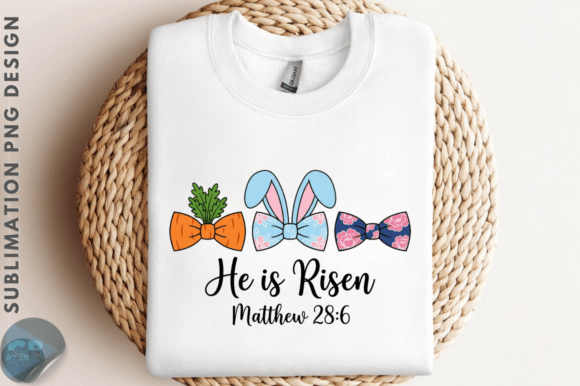 Download Easter Bow He is Risen PNG Design - Png Collection