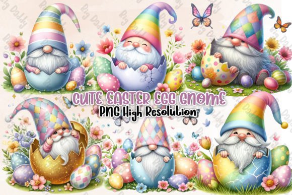 Download Cute Easter Egg Gnome Clipart PNG - Png Collection
