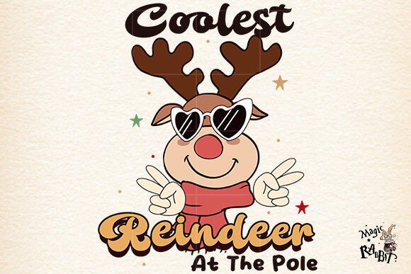 Download Coolest Reindeer at the Pole Christmas - Premium Resources