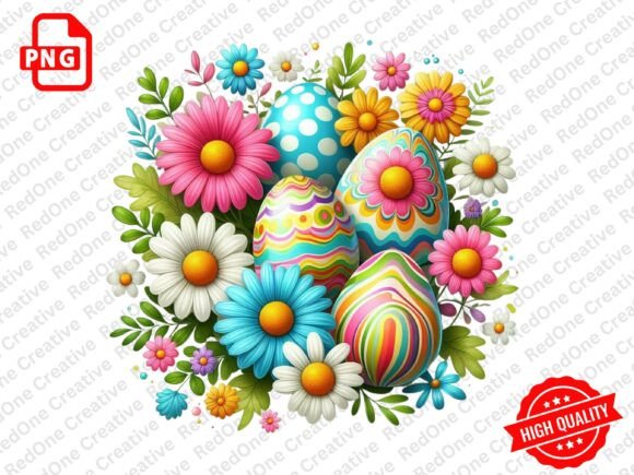 Download Groovy Retro Easter Clipart PNG - Png Collection