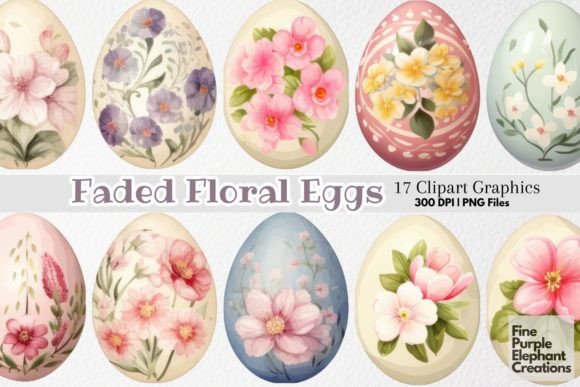 Download Cute Shabby Chic Easter Eggs PNG Clipart - Png Collection