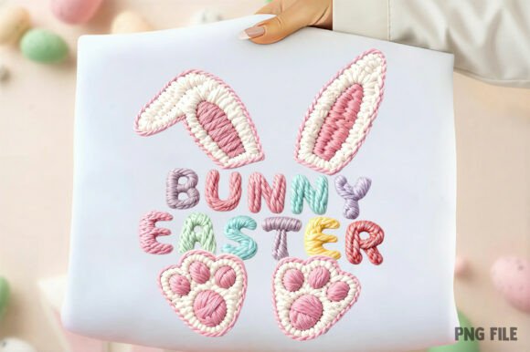 Download Easter Bunny, Faux Yarn Crochet PNG - Png Collection