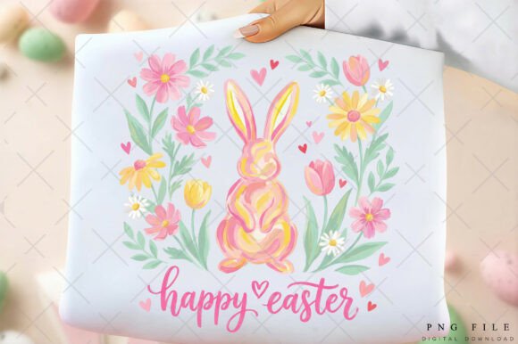 Download Floral Easter Bunny Sublimation PNG - Easter bunny sublimation Collection