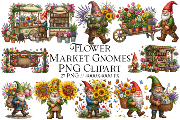 Download Flower Market Gnomes PNG Clipart - Png Collection