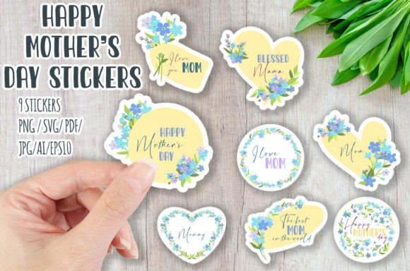 Download Mothers Day Floral STIKERS PNG, SVG, EPS - Png Collection