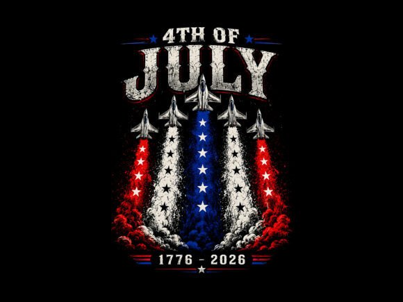 Download 4th of July Jets 1776 2026 PNG Design - Png Collection