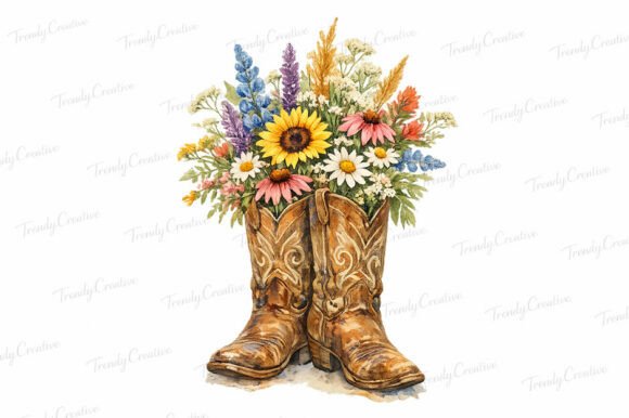 Download Cowgirl Boots Wildflower PNG - Wildflower png Collection
