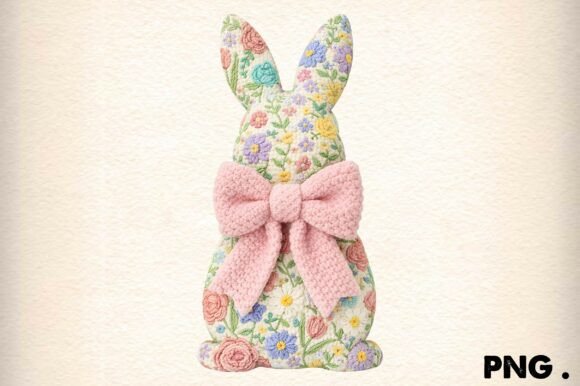 Download Cute Spring Bunny Floral PNG - Png Collection