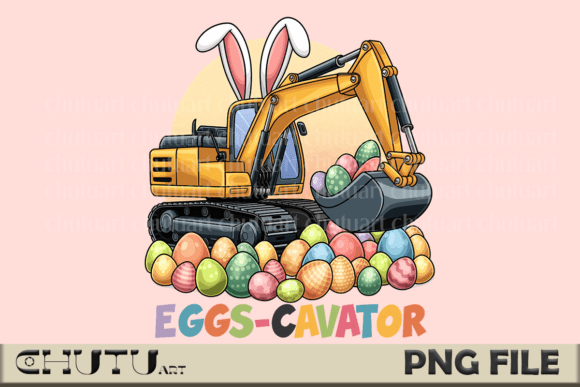 Download Eggs-Cavator - Easter Excavator PNG - Premium Resources