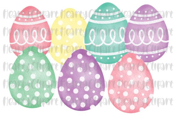 Download Watercolor Easter Eggs PNG Clipart - Png Collection