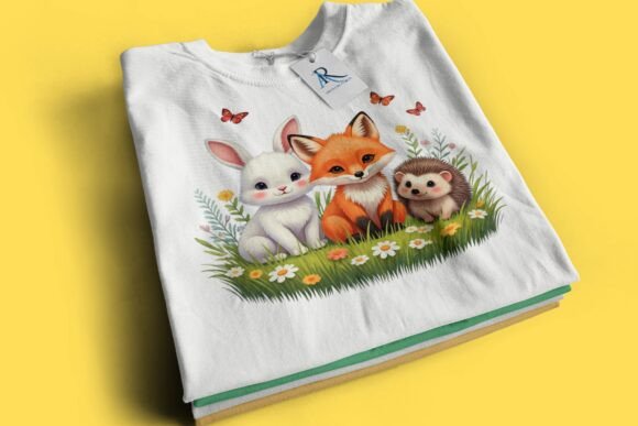 Download Baby Bunny, Fox &amp; Hedgehog PNG Clipart - Png Collection
