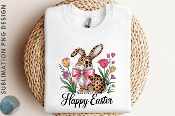Download Leopard Bunny Bow Easter PNG Design - Png Collection