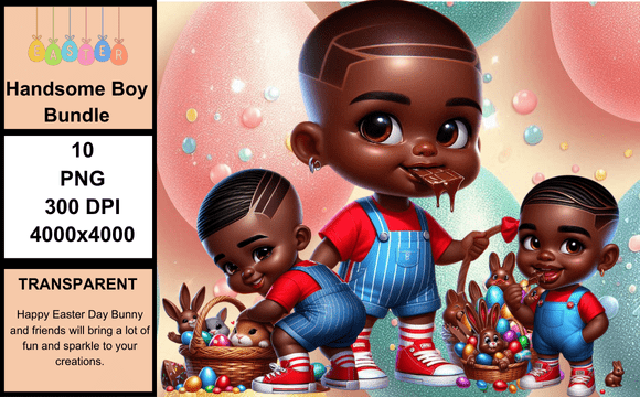 Download Handsome Boy Easter Bundle – 10 PNGs - Png Collection