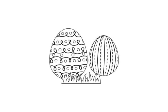 Download Easter Illustration Design Vector Black and White - Easter illustration Collection
