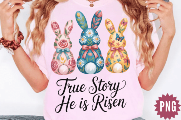 Download He is Risen Bunny Bow PNG Design - Png Collection