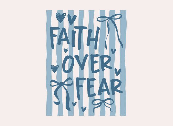 Download Retro Faith over Fear SVG, Christian PNG - Png Collection