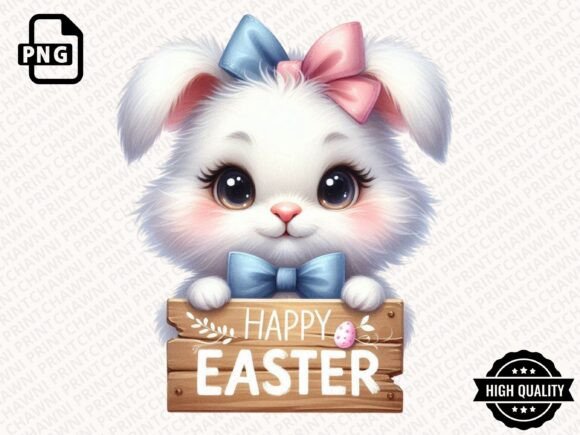 Download Cute Easter Bunny Clipart PNG - Png Collection