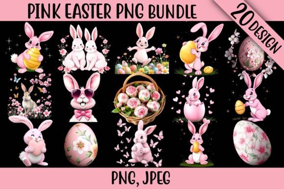 Download Pink Easter ClipArt's PNG Bundle - Png Collection