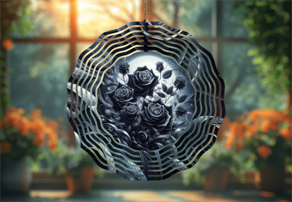 Download Gothic Mystical Roses Wind Spinner PNG - Png Collection