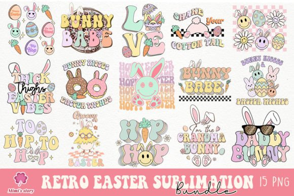Download Retro Easter PNG Bundle - Png Collection