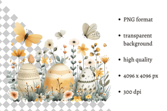 Download Cute Spring Easter Illustration PNG - Easter illustration Collection
