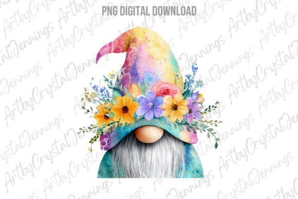 Download Cute Faceless Spring Floral Gnome PNG - Png Collection