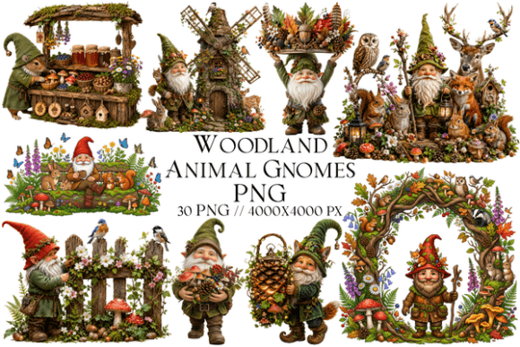 Download Woodland Animal Gnomes PNG - Png Collection