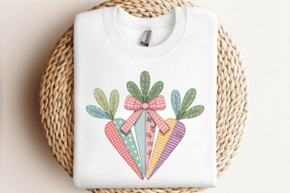 Download Patchwork Floral Easter Carrot PNG - Png Collection