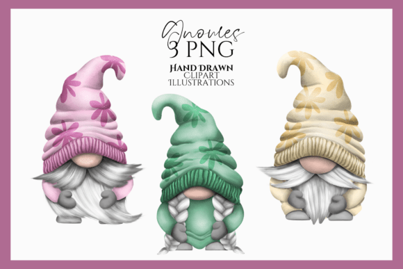 Download Spring Floral Gnome PNG Clipart Set - Png Collection