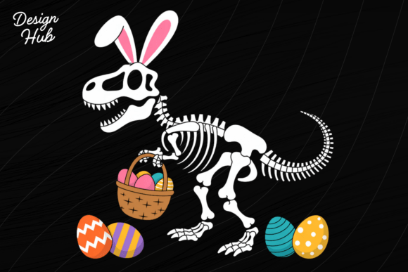 Download Easter Dino Skeleton PNG, T Rex Bunny - Png Collection