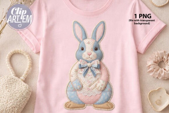 Download Patchwork Bunny PNG Clipart Sublimation - Png Collection