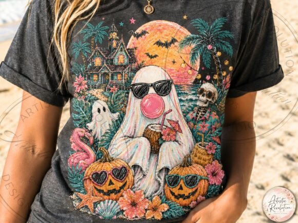 Download Summerween Ghost PNG Beach Halloween Png - Png Collection