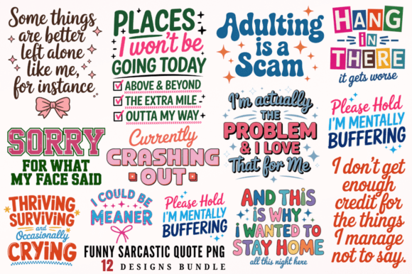 Download Funny Sarcastic Quote PNG Sublimation De - Png Collection